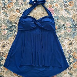 Blue Halter Swimsuit